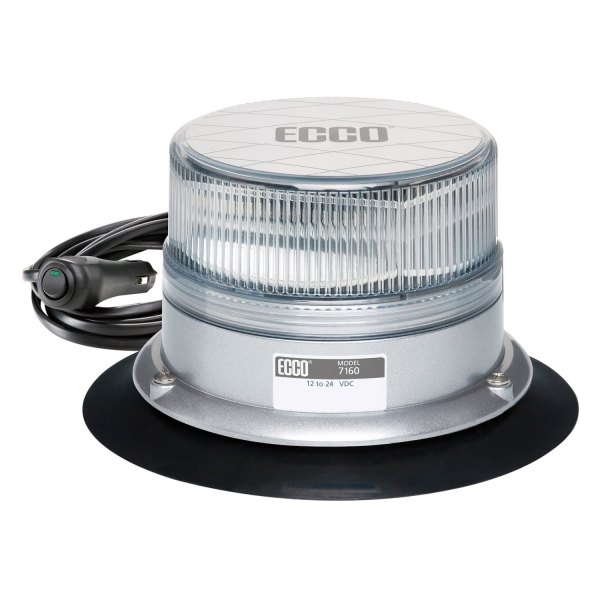 ECCO® - 3.9" 7160 Reflex™ Series Vacuum/Magnet Mount Amber LED Beacon Light