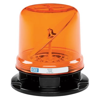 ECCO® 7660A - 6.2" 7660 RotoLED™ Series 3-Bolt Mount Hybrid Amber LED Beacon Light
