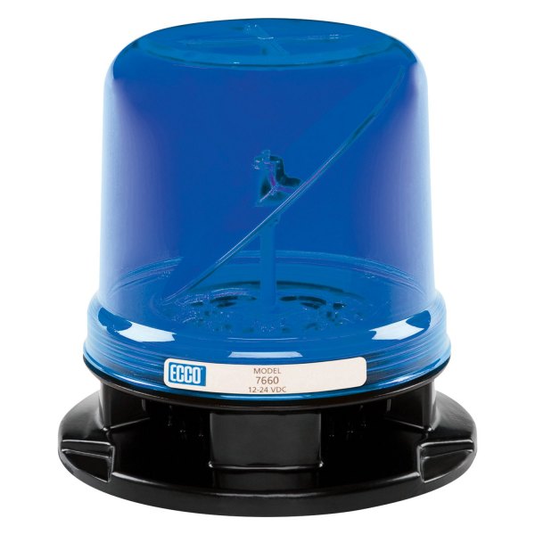 ECCO® - 6.2" 7660 RotoLED™ Series 3-Bolt Mount Hybrid Blue LED Beacon Light