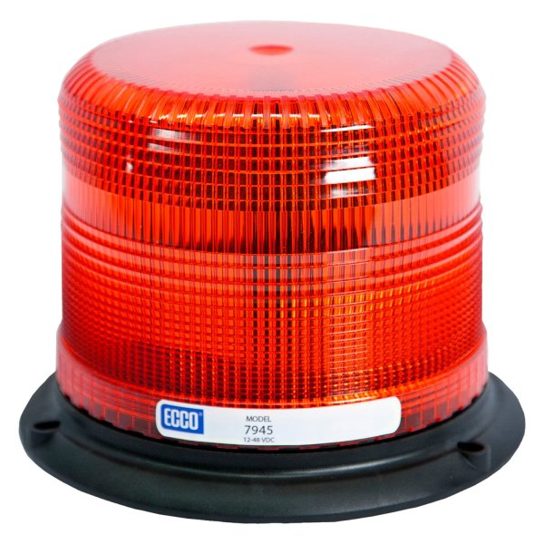 ECCO® - 4.9" 7945 Series Pulse™ II 3-Bolt Mount Low Profile Red LED Beacon Light
