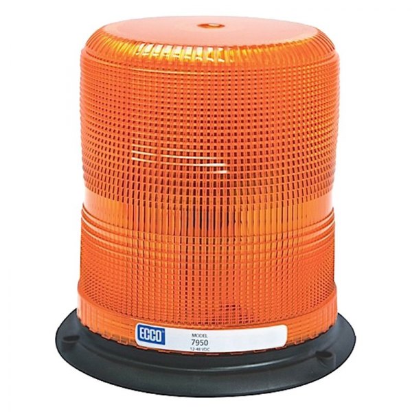 ECCO® - 6.8" 7950 Series Pulse™ II 3-Bolt Mount Medium Profile Amber LED Beacon Light