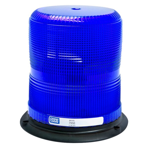ECCO® - 6.8" 7950 Series Pulse™ II 3-Bolt Mount Medium Profile Blue LED Beacon Light