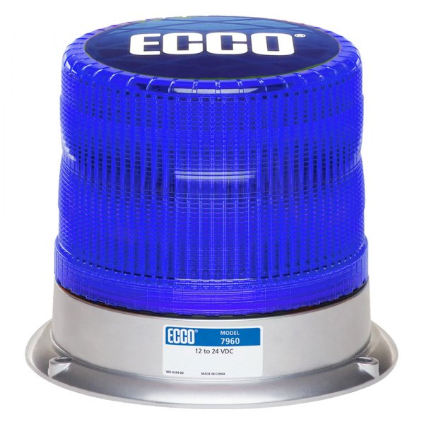 ECCO® - 5.7" 7960 Pulse™ Series 3-Bolt Mount Blue LED Beacon Light