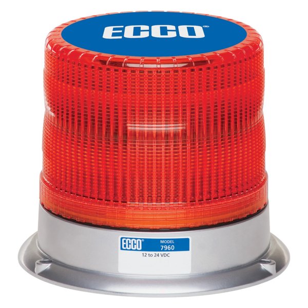 ECCO® - 5.7" 7960 Pulse™ Series 3-Bolt Mount Red LED Beacon Light