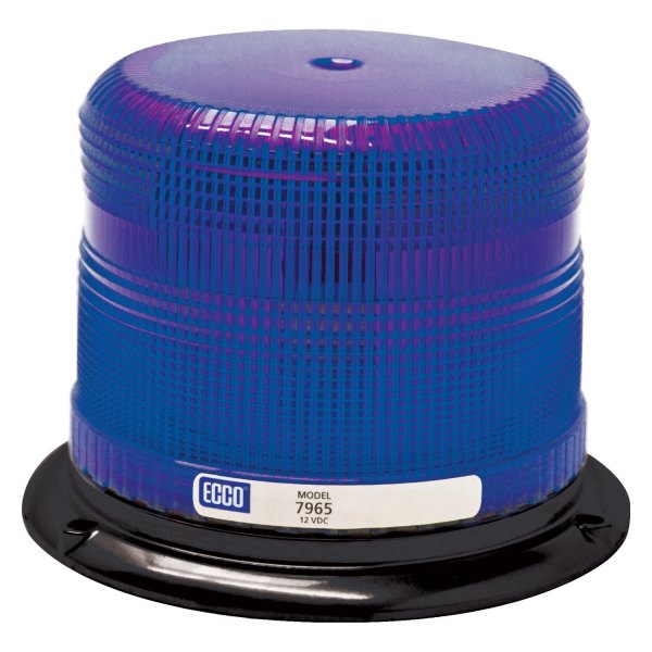 ECCO® - 4.9" 7965 Series Pulse™ II 3-Bolt Mount Low Profile Blue LED Beacon Light