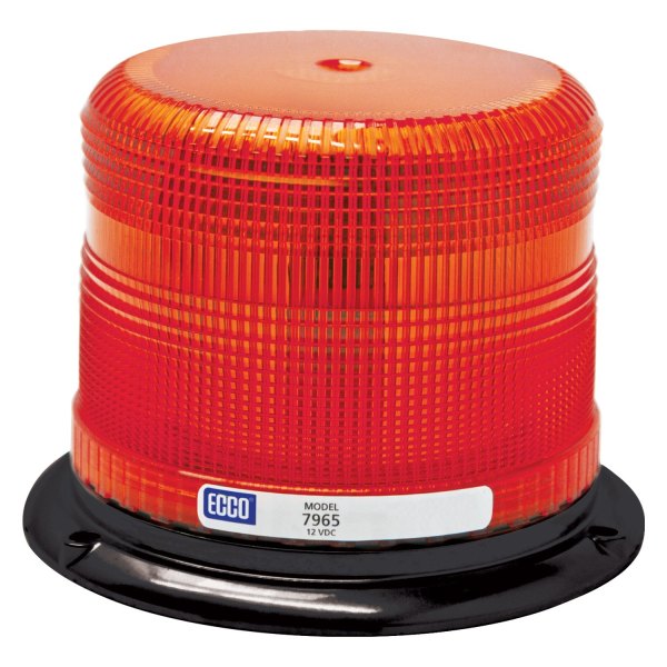 ECCO® - 4.9" 7965 Series Pulse™ II 3-Bolt/1"-Pipe Mount Low Profile Red LED Beacon Light