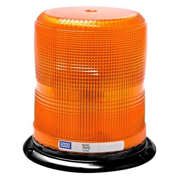 ECCO® - 6.8" 7970 Series 3-Bolt Mount Medium Profile Amber LED Beacon Light