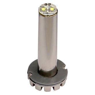 ECCO® - 2" ED0010 Series Hide-A-LED™ Flange or Self-Adhesive 1/2" Hole Mount White LED Hideaway Strobe Light