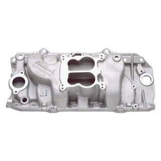 Edelbrock® - Performer™ 2-O Satin Dual Plane Intake Manifold