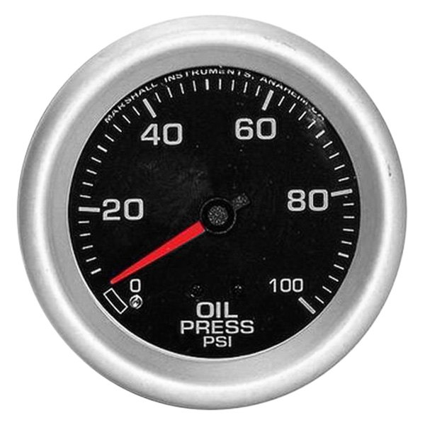 Engine Works® - 2-5/8" Black Oil Pressure Gauge 0-100 PSI