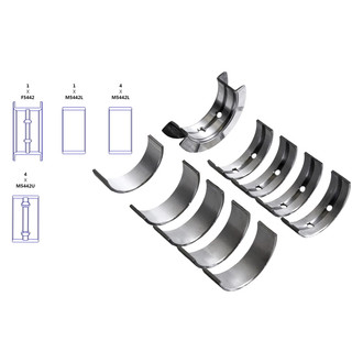Enginetech® - Crankshaft Main Bearing Set