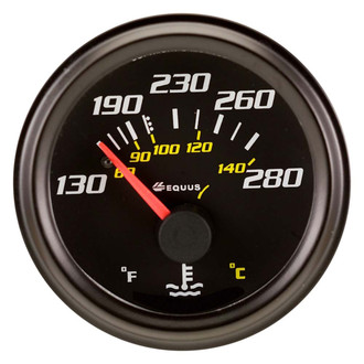 Equus® - 6000 Series 2" Mechanical Water Temperature Gauge, 130-280 F