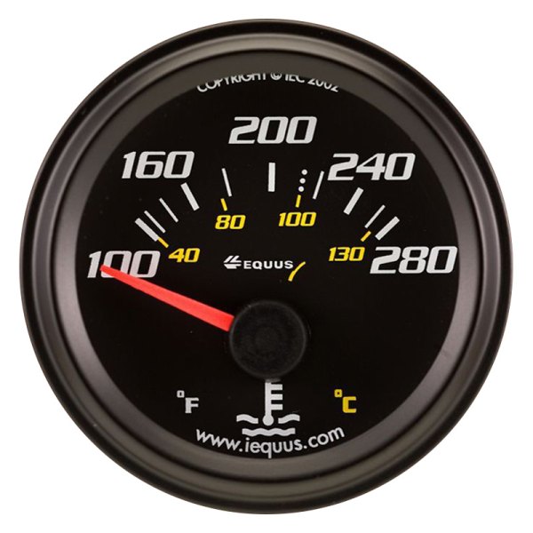 Equus® - 6000 Series 2-1/16" Electrical Water Temperature Gauge, 100-280 F