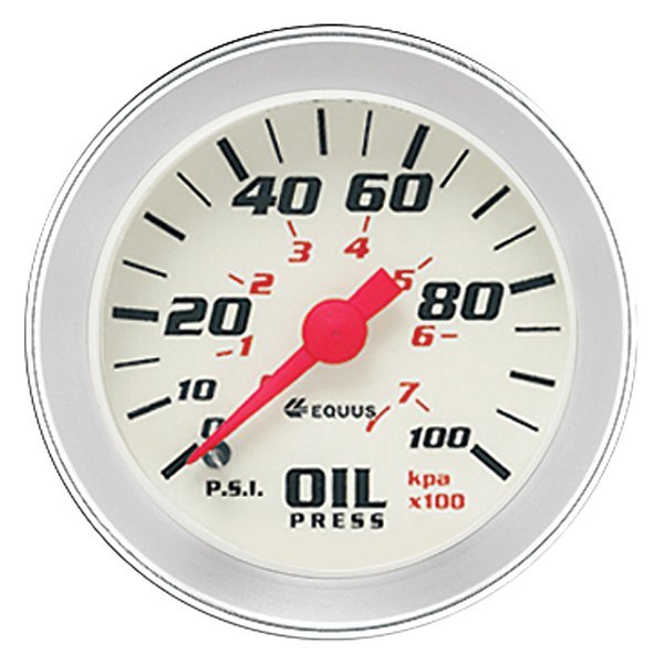 Equus® - 8000 Series 2" Mechanical Oil Pressure Gauge, 100 PSI