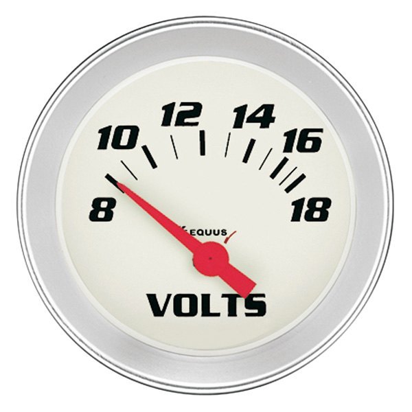 Equus® - 8000 Series 2-5/8" Electrical Voltmeter Gauge, 8-18 V