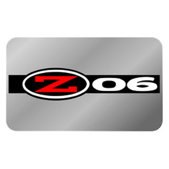 Eurosport Daytona® - Polished Rear Exhaust Enhancer Plate with Z06 Logo