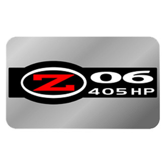 Eurosport Daytona® - Polished Rear Exhaust Enhancer Plate with Z06 405HP Logo
