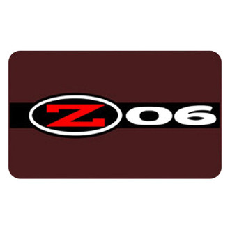 Eurosport Daytona® - Red Rear Exhaust Enhancer Plate with Z06 Logo