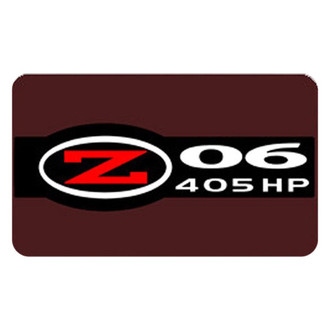 Eurosport Daytona® - Red Rear Exhaust Enhancer Plate with Z06 405HP Logo