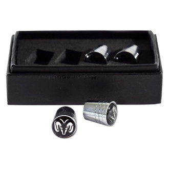 Eurosport Daytona® - Chrome Tapered Wheel Valve Stem Caps With Dodge Logo