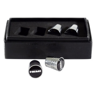Eurosport Daytona® - Chrome Tapered Wheel Valve Stem Caps With Hemi Word