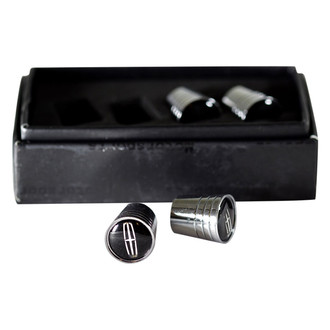 Eurosport Daytona® - Chrome Tapered Wheel Valve Stem Caps With Lincoln Logo