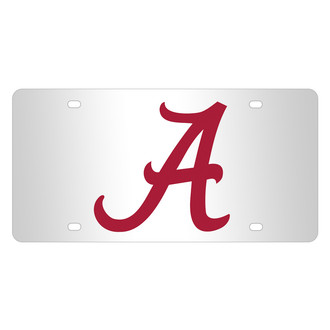 Eurosport Daytona® - NCAA Polished License Plate with Alabama Crimson Tide
