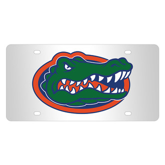 Eurosport Daytona® - NCAA Polished License Plate with Florida Gators