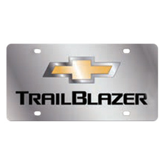 Eurosport Daytona® - GM License Plate with Style 2 Trailblazer New Logo and Chevrolet Emblem