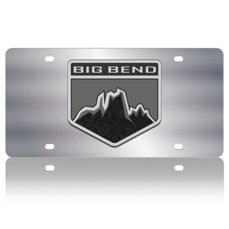 Eurosport Daytona® - Polished License Plate with Big Bend Badge