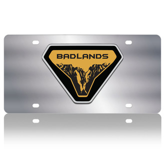 Eurosport Daytona® - Polished License Plate with Badlands Badge