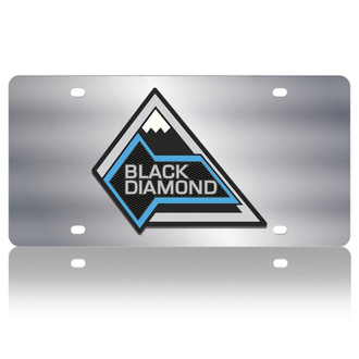 Eurosport Daytona® - Polished License Plate with Black Diamond Badge