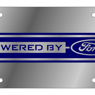 Eurosport Daytona® - Ford Motor Company Polished License Plate with Powered by Ford Logo