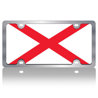 Eurosport Daytona® - Flags Style License Plate with Alabama