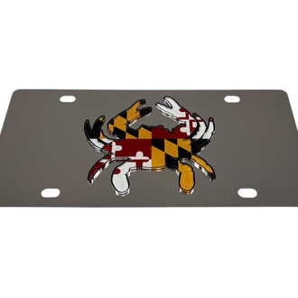 Eurosport Daytona® - Flags Style License Plate with Maryland Crab