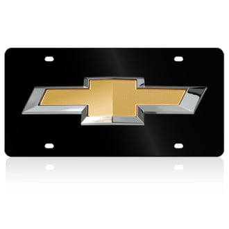 Eurosport Daytona® - GM Lazertag License Plate with Style 2 Chevrolet New Bowtie