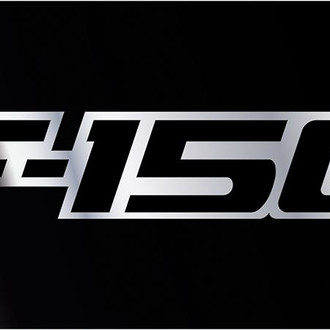 Eurosport Daytona® - Ford Motor Company Lazertag Black License Plate with Style 2 Silver F-150 New Logo and Ford Emblem