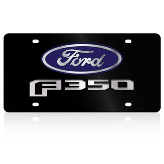 Eurosport Daytona® - Ford Motor Company License Plate with Ford Emblem with Style 2 Ford F-350 New Logo