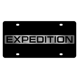 Eurosport Daytona® - Ford Motor Company Black License Plate with Silver Expedition New Logo