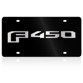 Eurosport Daytona® - Ford Motor Company Lazertag Black License Plate with Chrome Trucks New Logo and Ford Emblem