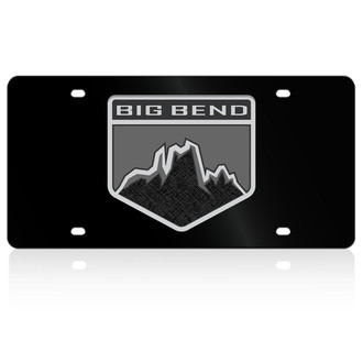 Eurosport Daytona® - Lazertag Black License Plate with Big Bend Badge