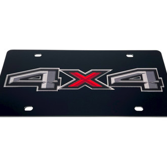 Eurosport Daytona® - Ford Motor Company Lazertag Black License Plate with Black 4x4 Off Road New Logo
