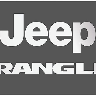 Eurosport Daytona® - MOPAR Black License Plate with Silver Wrangler New Logo