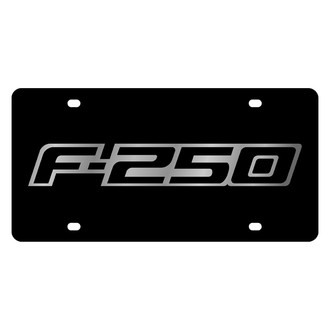 Eurosport Daytona® - Ford Motor Company Black License Plate with Silver F-250 Badge