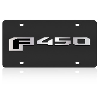 Eurosport Daytona® - Ford Motor Company Black License Plate with White F-450 Logo and Ford Emblem