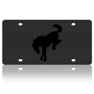 Eurosport Daytona® - Black License Plate with Black Bronco Logo