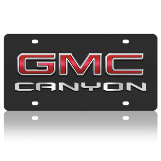 Eurosport Daytona® - GM Black License Plate with GMC Canyon New Logo