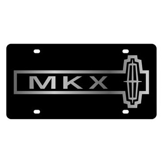 Eurosport Daytona® - Ford Motor Company Black License Plate with Silver Lincoln MKX Logo