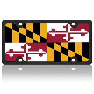 Eurosport Daytona® - Flags Style License Plate with Maryland