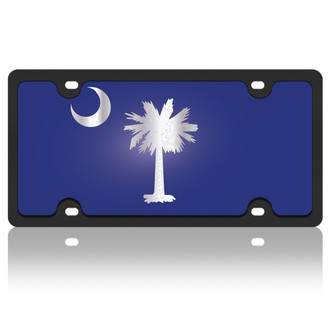 Eurosport Daytona® - Flags Style License Plate with South Carolina